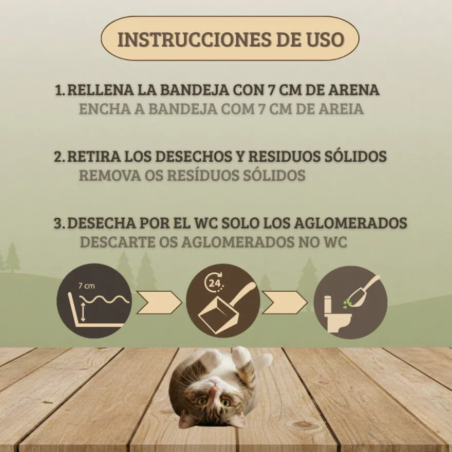 TK-Pet arena natural aglomerante para gatos