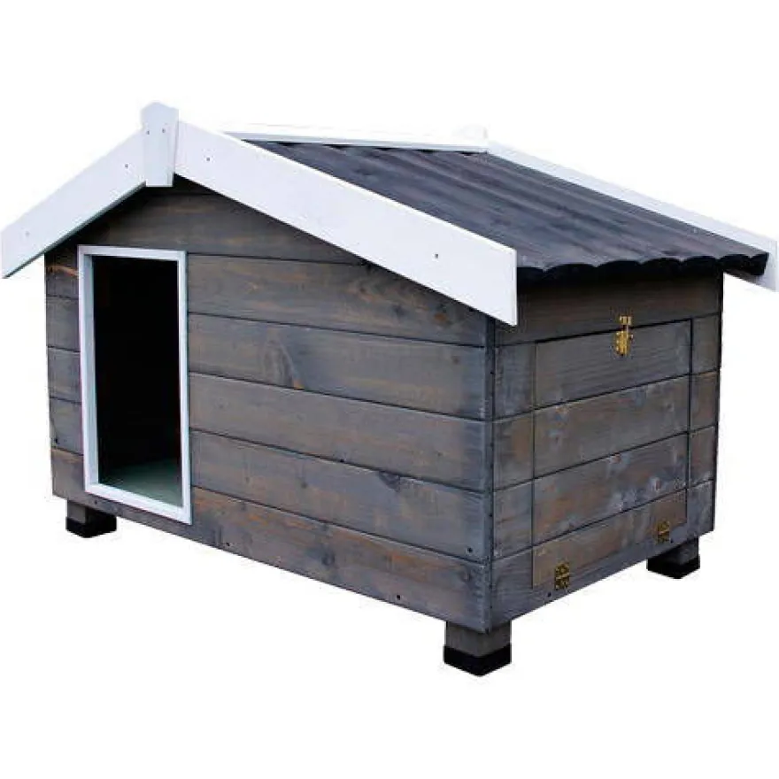 TK-Pet Mountain Caseta de Madera Gris para perros