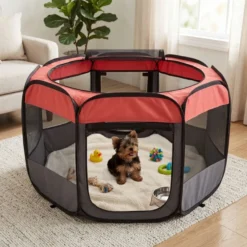 TK-Pet Parque Plegable de Lona para mascotas