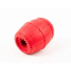 Tootoy! Barril Portagolosinas de Goma Rojo para perros