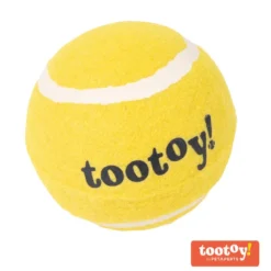 Tootoy! Chase Squeaker Ball Amarilla pelota de tenis para perros