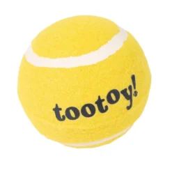 Tootoy! Chase Squeaker Ball Amarilla pelota de tenis para perros