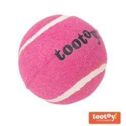 Tootoy! Chase Squeaker Ball Rosa pelota de tenis para perros