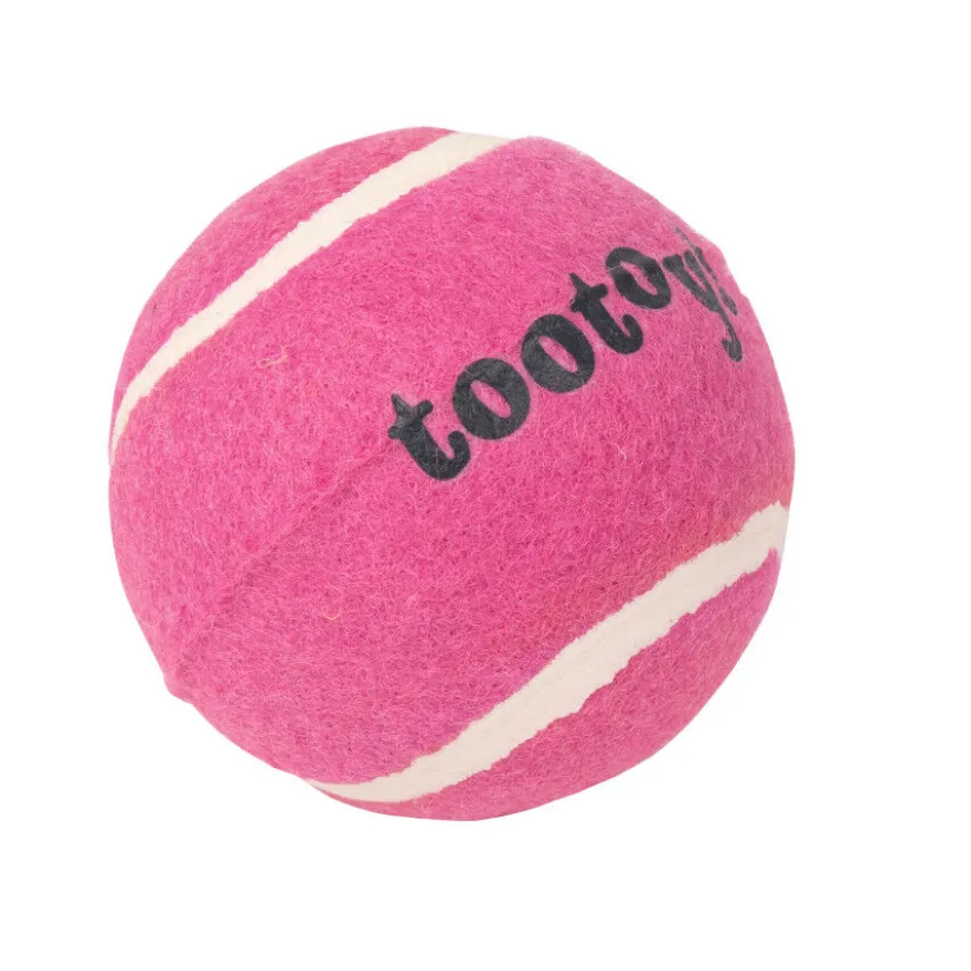 Tootoy! Chase Squeaker Ball Rosa pelota de tenis para perros