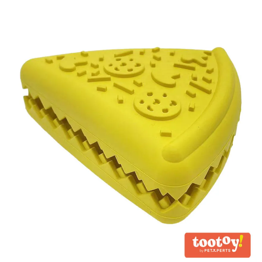 Tootoy! Chew Cheese Pizza Treat Dispenser juguete para perros