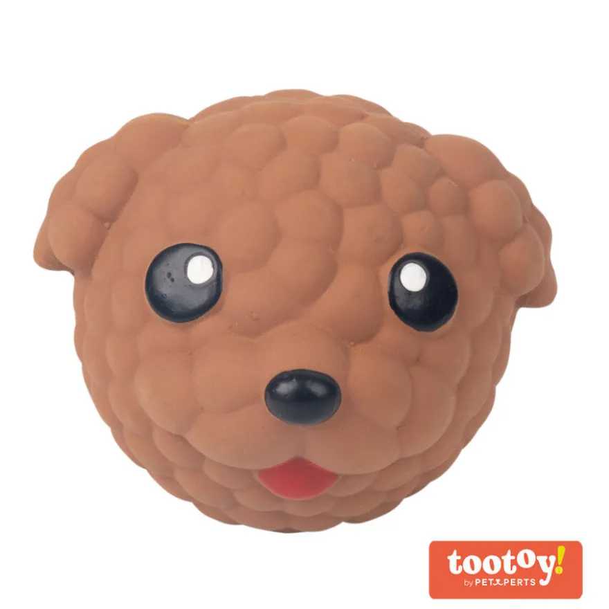 Tootoy! Chew Poodle mordedor de látex con sonido para perros