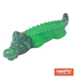Tootoy! Chew Tuff Cocodrile modedor para perros
