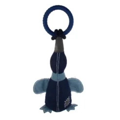 Tootoy! Comfort Denim Duck peluche con sonido y cuerda para perros