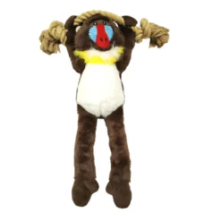 Tootoy! Comfort Hanging Monkey Cuddler peluche con sonido para perro
