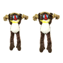 Tootoy! Comfort Hanging Monkey Cuddler peluche con sonido para perro