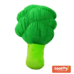 Tootoy! Comfort Healthy Broccoli Cuddler peluche con sonido para perros