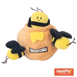 Tootoy! Comfort Honey & Bees Cuddler Yellow Peluche Gigante para perros