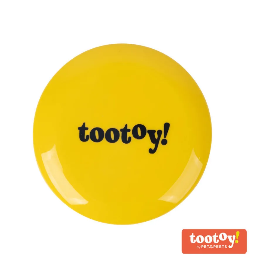 Tootoy! Flying disc Yellow Frisbee Amarillo para perros