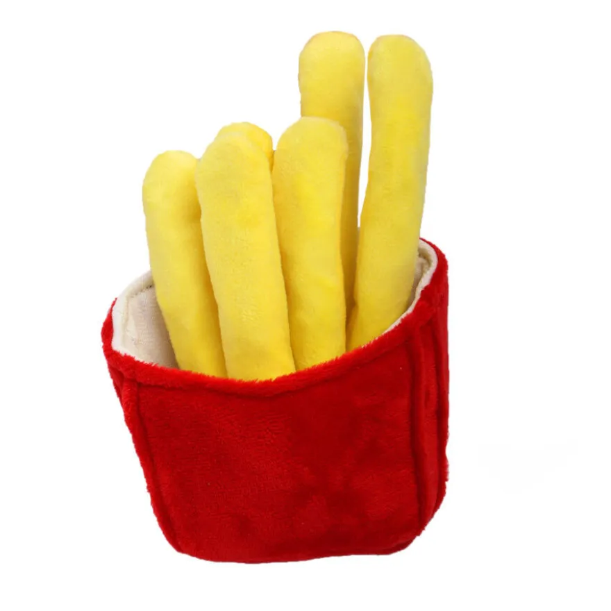 Tootoy! Fries Cuddler Yellow Peluche para perros