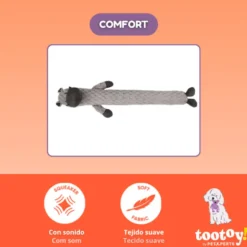 Tootoy! Hipopótamo Largo de Peluche con Sonido para perros