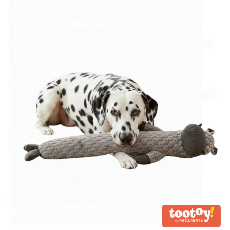 Tootoy! Hipopótamo Largo de Peluche con Sonido para perros
