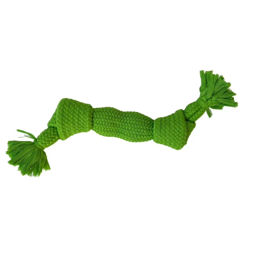 Tootoy! Hueso Mordedor de Cuerda Verde para perros