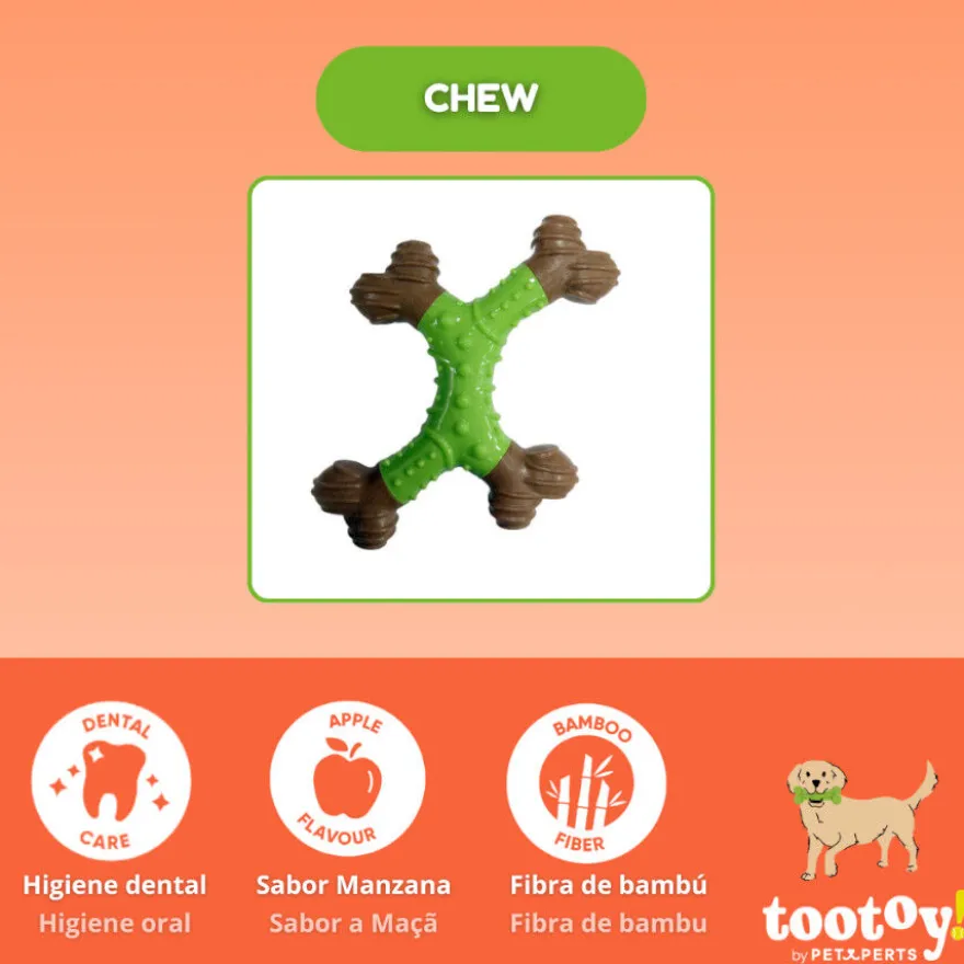 Tootoy! Hueso Mordedor Dental para perros