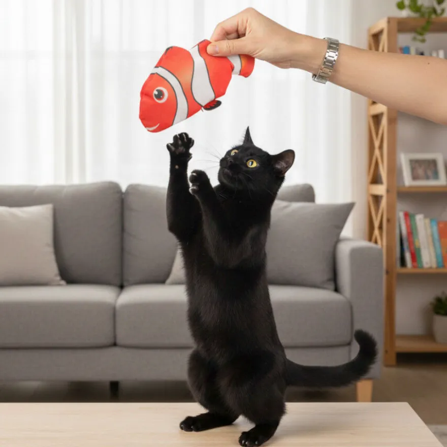 Tootoy! Juguete Interactivo Pez Payaso para gatos