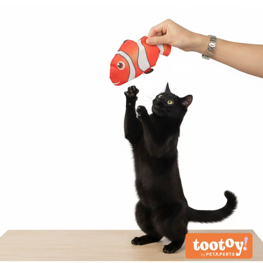Tootoy! Juguete Interactivo Pez Payaso para gatos