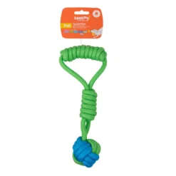 Tootoy! Modedor para Tirar de Cuerda con Pelota Verde y Azul para perros
