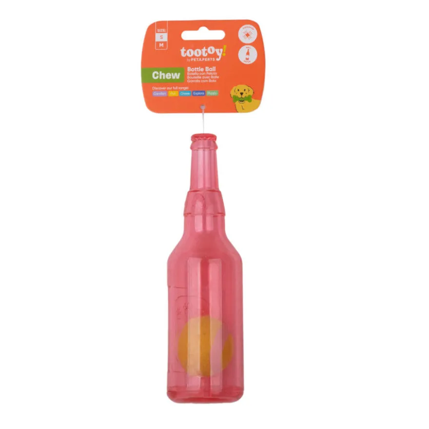 Tootoy! Mordedor Botella con Pelota de Goma para perros