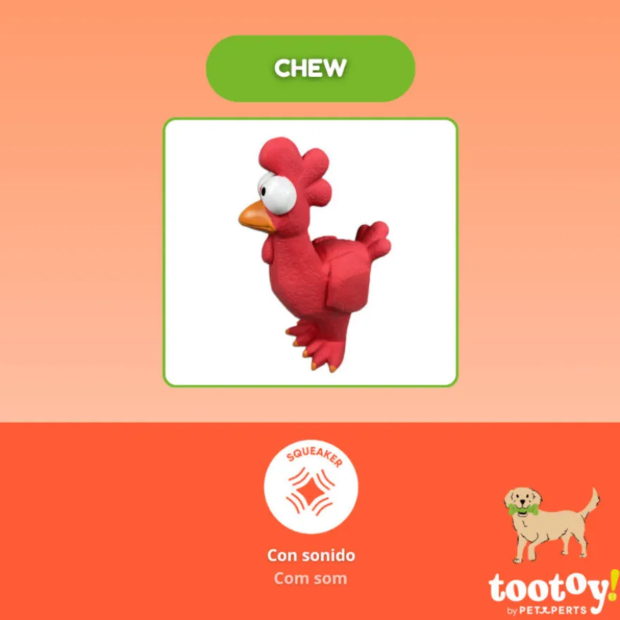 Tootoy! Mordedor con Sonido Gallina para perros