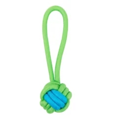 Tootoy! Mordedor de Cuerda con Pelota Verde para perros