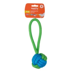 Tootoy! Mordedor de Cuerda con Pelota Verde para perros