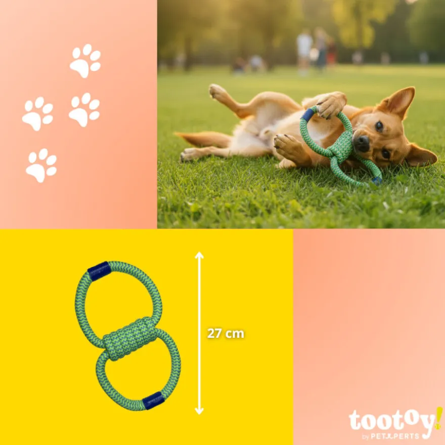 Tootoy! Mordedor de Cuerda Doble para perros