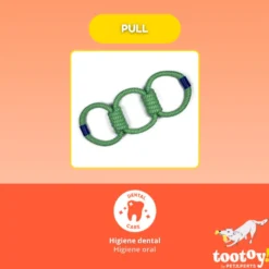 Tootoy! Mordedor de Cuerda Triple para perros