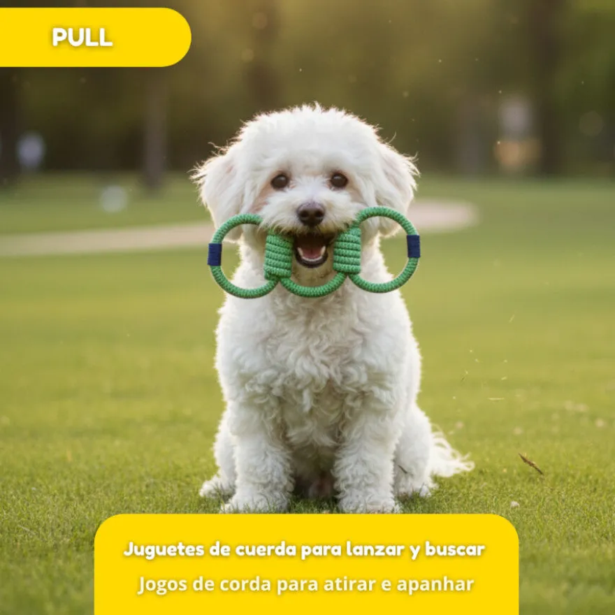 Tootoy! Mordedor de Cuerda Triple para perros