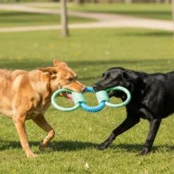 Tootoy! Mordedor de Cuerda y Goma Triple para perros