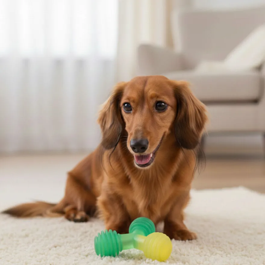 Tootoy! Mordedor de Pelotas en Triángulo Verde para perros