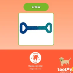 Tootoy! Mordedor Grill and Pull Azul para perros