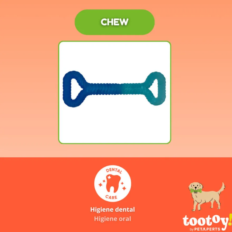 Tootoy! Mordedor Grill and Pull Azul para perros