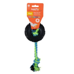Tootoy! Mordedor Neumático de Goma con Cuerda para perros