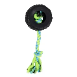 Tootoy! Mordedor Neumático de Goma con Cuerda para perros