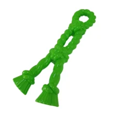 Tootoy! Mordedor Rubber Bold Knot de Goma Verde para perros