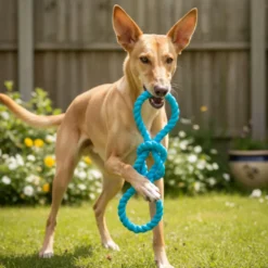 Tootoy! Mordedor Rubber Seaknot de Goma Azul para perros