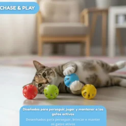 Tootoy! Pelota con Cascabel Colores Variados para gatos