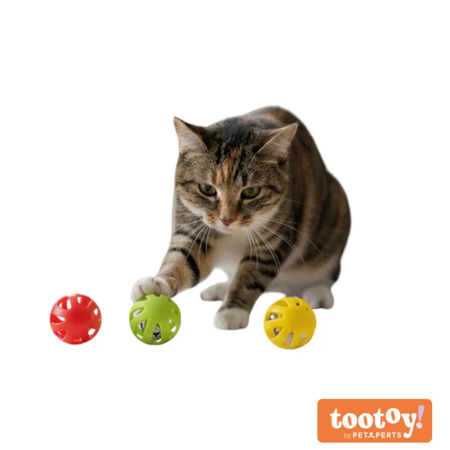 Tootoy! Pelota con Cascabel Colores Variados para gatos