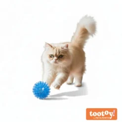 Tootoy! Pelota de Goma Luminosa Azul para gatos