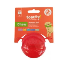 Tootoy! Pelota Toughie Rubber de Goma Roja para perros