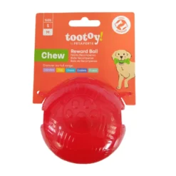 Tootoy! Pelota Toughie Rubber de Goma Roja para perros