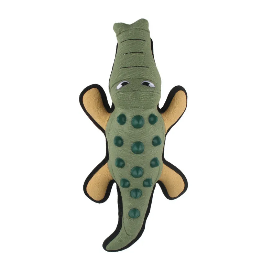 Tootoy! Peluche Mordedor Resistente Cocodrilo para perros