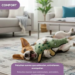 Tootoy! Peluche Mordedor Resistente Cocodrilo para perros