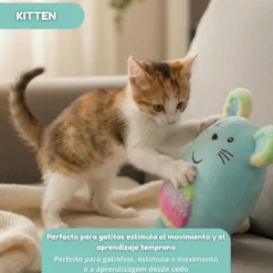 Tootoy! Peluche Rainbow Mouse Azul para gatos
