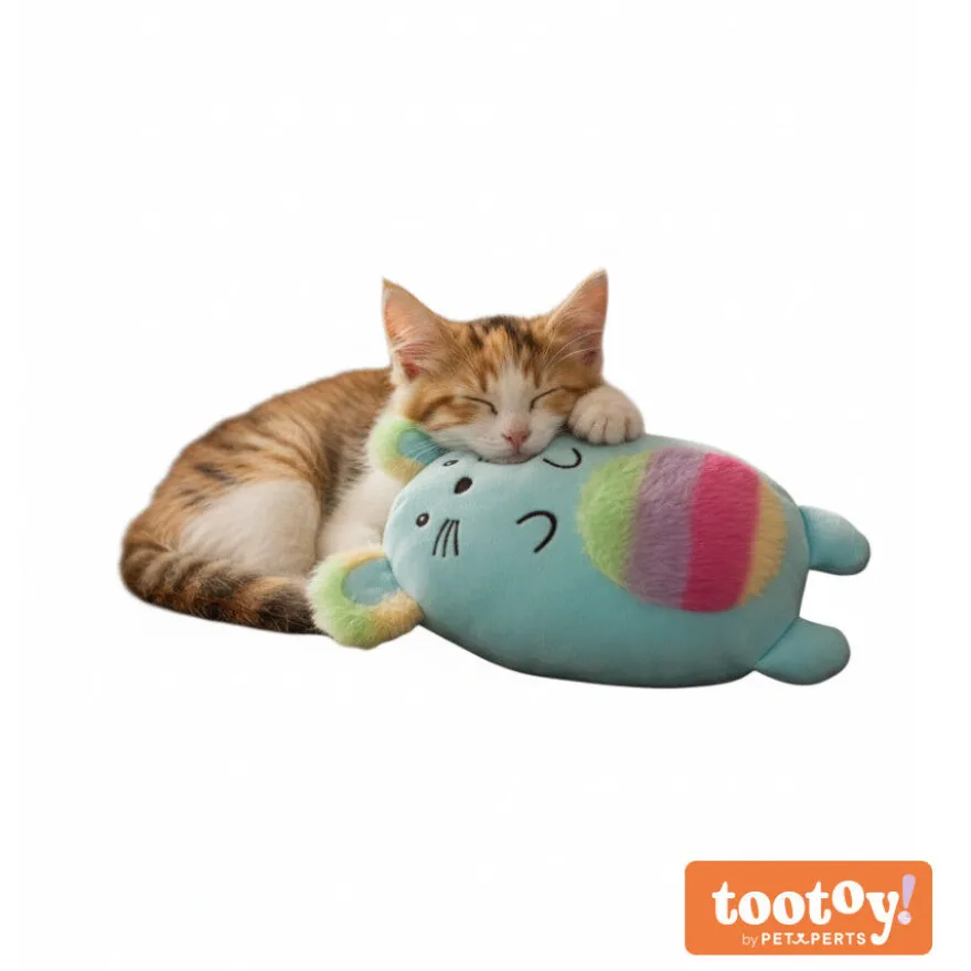 Tootoy! Peluche Rainbow Mouse Azul para gatos
