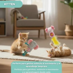 Tootoy! Peluches con Catnip Elefante & Ajolote para gatitos